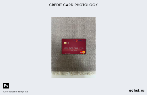 цифровая загрузка Эквадор Banco del Austro, шаблон Mastercard Photolook спереди
